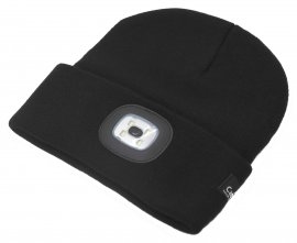 Sapka BLACK LED lámpával USB