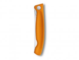 Zöldséghámozó zárókés Victorinox hullámos élű Narancssárga