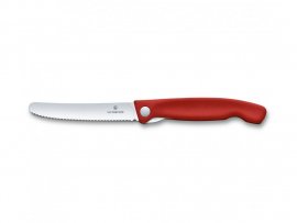 Zöldséghez való zsebkés Victorinox, hullámos él, piros