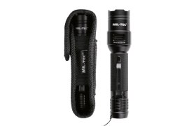 Taktikai zseblámpa Mil-Tec Mini Recharge Fekete