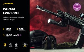 Taktikai lámpa Armytek Parma C2IR Pro Hideg / Infravörös fény