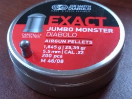 Értékelések: Diabolo JSB Exact Jumbo Monster 5,52mm 200db - 1