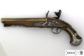 George Washington tábornok kovás pisztolyának replikája, Anglia 18. sz. 2