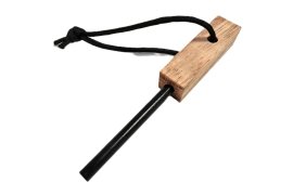 Tűzgyújtó JuBö Bushcraft Tinder Firesteel - FatWood 3