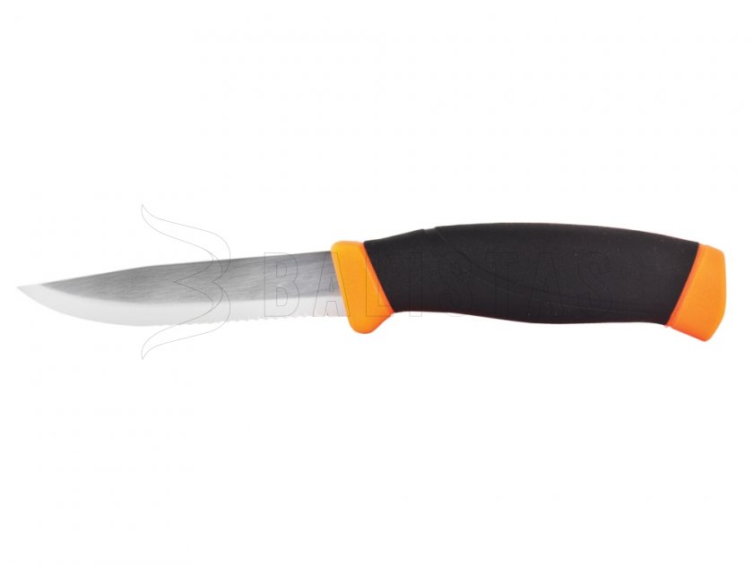 Morakniv Companion F Serrated kés, narancssárga, fogazott