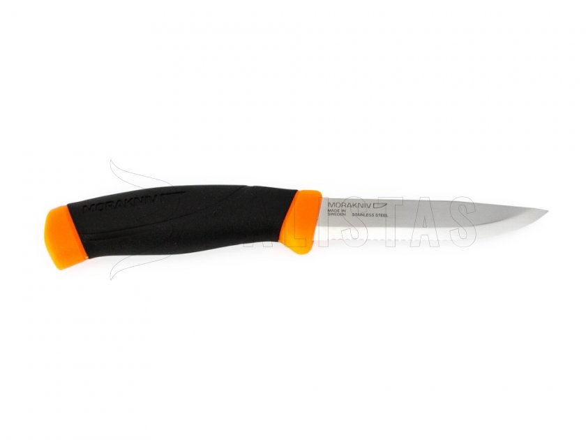 Morakniv Companion F Serrated kés, narancssárga, fogazott