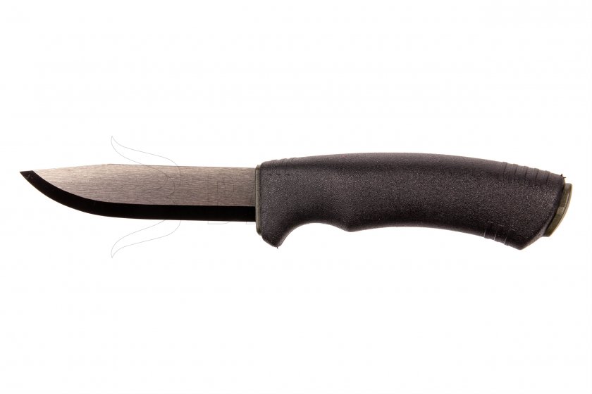 Morakniv Bushcraft kés fekete, fogazás nélkül