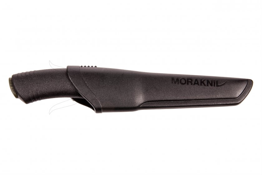 Morakniv Bushcraft kés fekete, fogazás nélkül