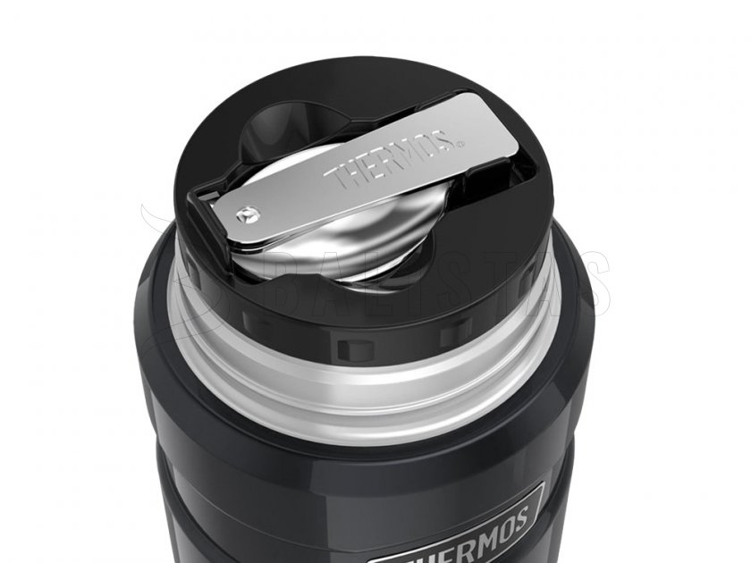 Thermos King 0,47 l grafitszürke ételtároló termosz kanállal