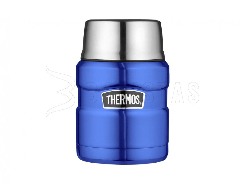 Thermos King 0,47 l ételtartó termosz kanállal, kék