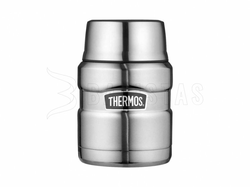 Ételtermosz kanállal Thermos King 0,47 l steel