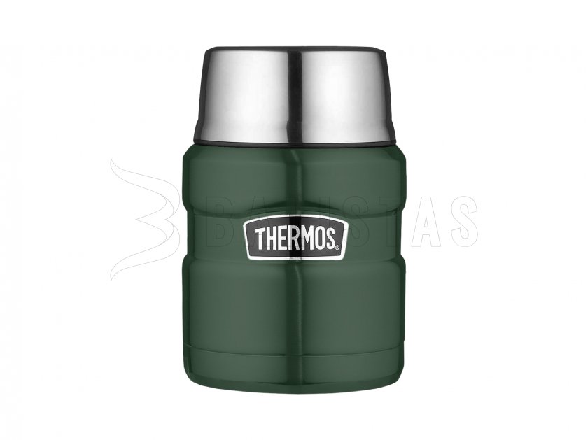 Thermos King 0,47 l zöld ételtermosz kanállal