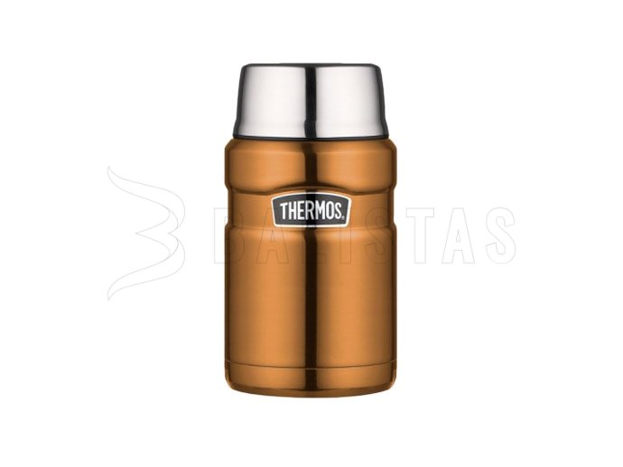 Thermos King 0,71 l barna ételtároló termosz kanállal