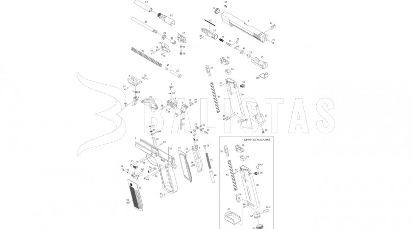 Légpisztoly ASG CZ-75 Blow Back 4,5mm