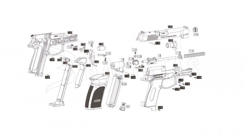 Légpisztoly ASG Bersa Thunder 9 Pro 4,5mm