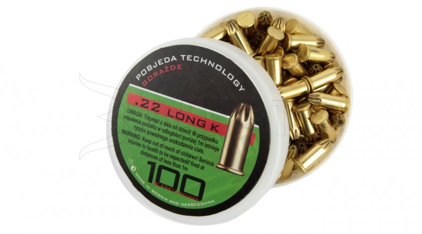 Startpisztoly töltények Pobjeda 6mm Long 100db