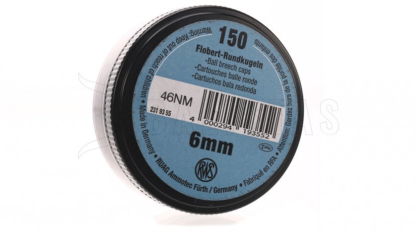 Flobert lőszerek RWS 6mm kulička 150db