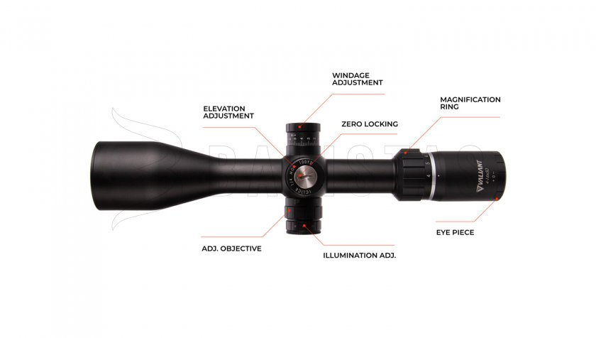 Távcső Valiant Zephyr 4-16x50 SF SIR FBR