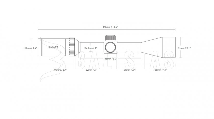 Távcső Hawke Vantage 4-12x40 AO Mil Dot
