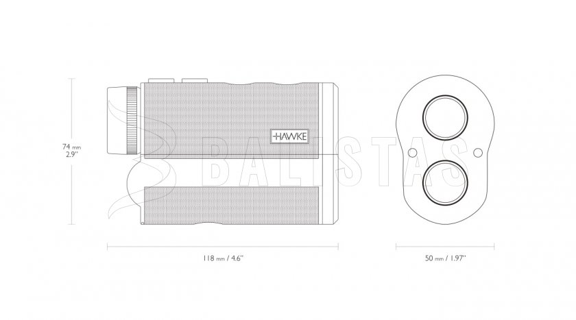 Dálkomér Laser Range Finder 600
