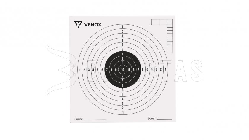 Lőlapok légfegyverhez Venox 14x14 100db