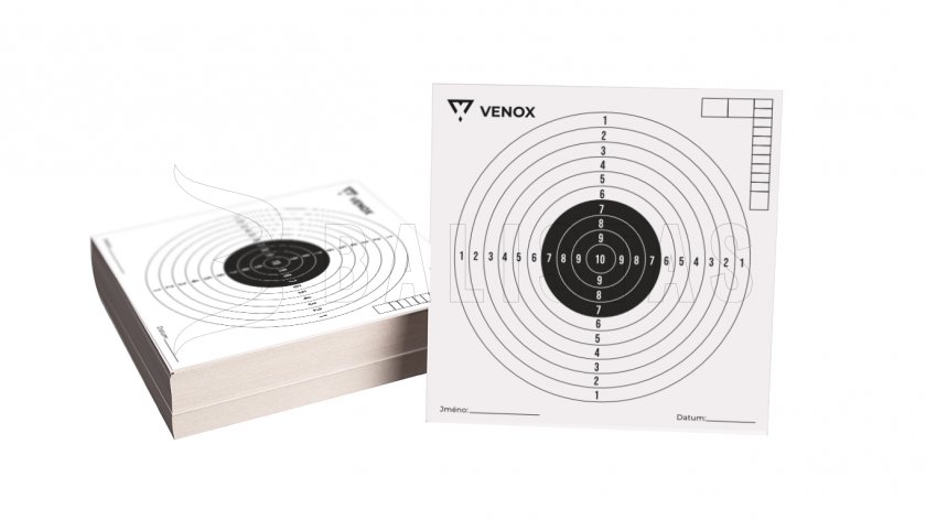 Lőlapok légfegyverhez Venox 14x14 100db