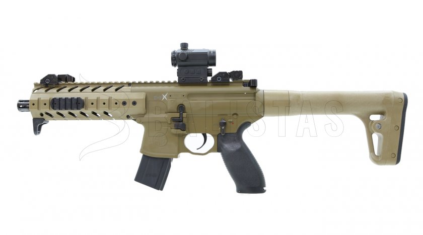 Légpuska Sig Sauer MPX 4,5mm FDE Sand kolimátorral