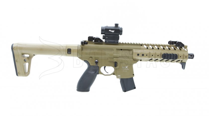 Légpuska Sig Sauer MPX 4,5mm FDE Sand kolimátorral