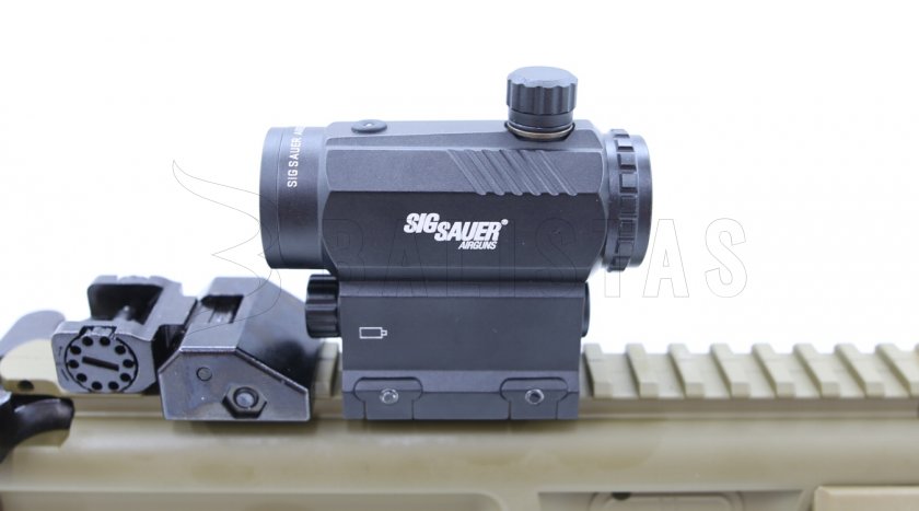 Légpuska Sig Sauer MPX 4,5mm FDE Sand kolimátorral
