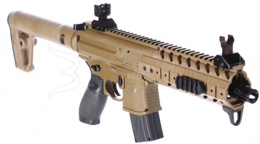 Légpuska Sig Sauer MPX 4,5mm FDE Sand kolimátorral