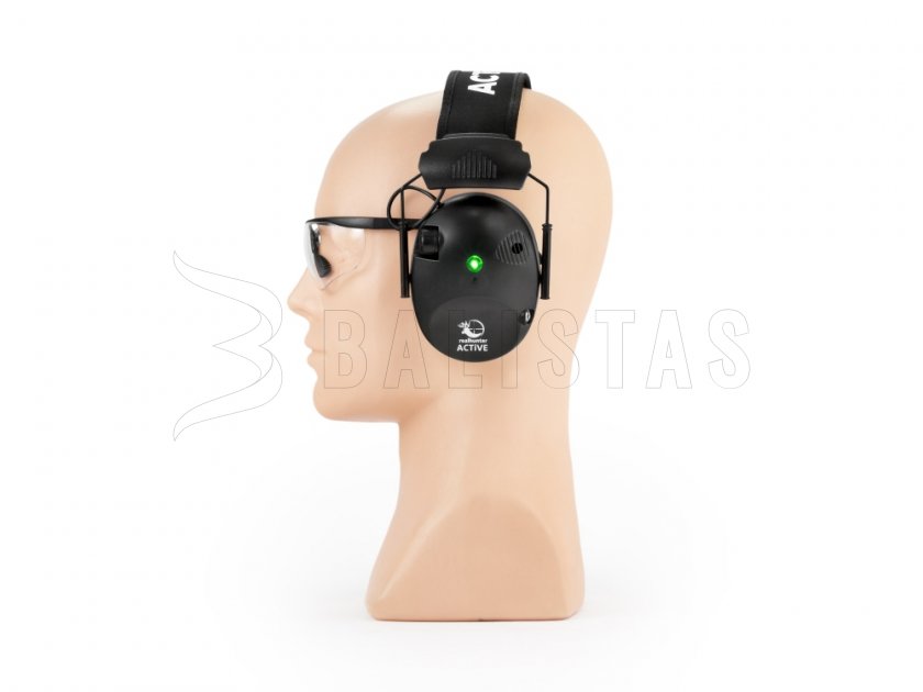RealHunter Aktivní Pro fekete fülhallgató + szemüveg