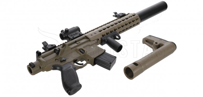 Sig Sauer MCX FDE 4,5 mm légpuska kolimátorral