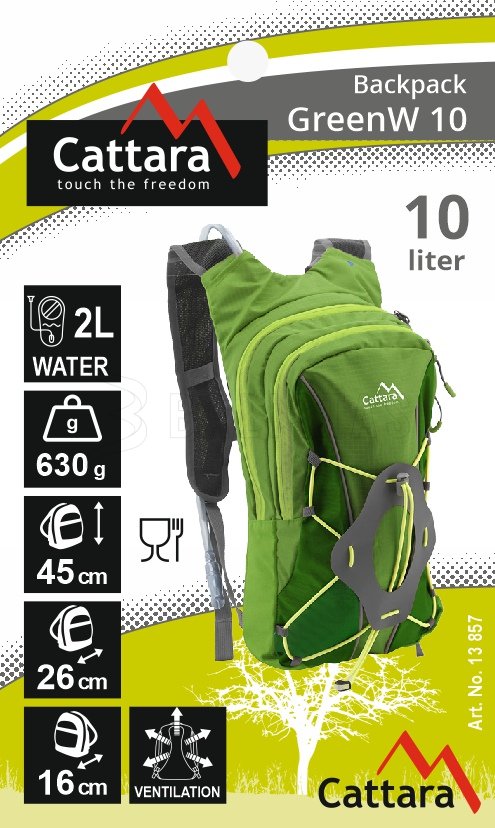 Hátizsák 10l + 2l ivótasak GreenW