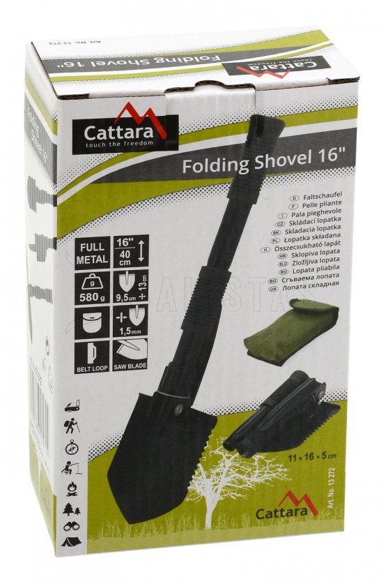 Összecsukható fém lapát 40 cm
