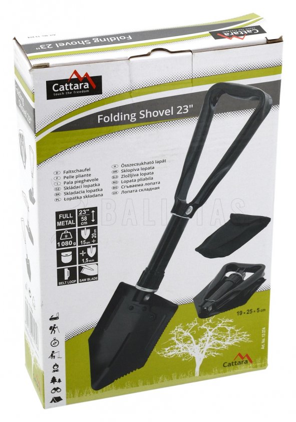 Összecsukható fém lapát 58 cm