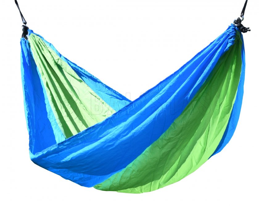 NYLON függőágy 275x137 cm zöld-kék