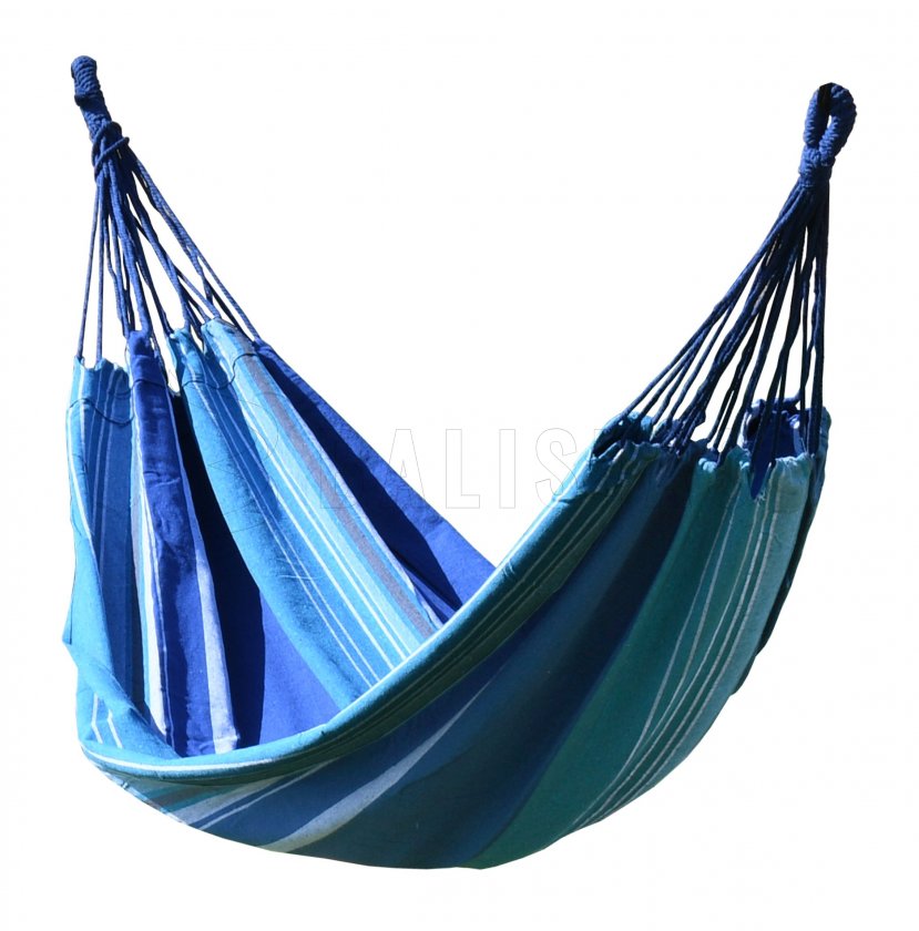 TEXTIL függőágy 200x100 cm kék-fehér