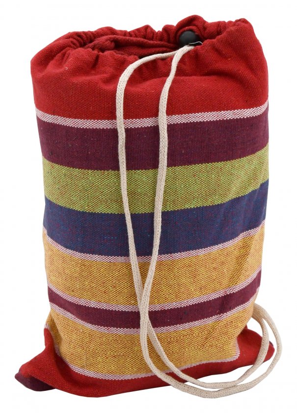 TEXTIL függőágy 200x100 cm piros-sárga