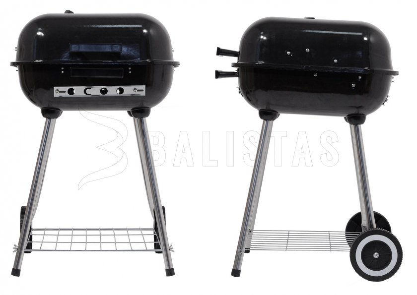 Trapani téglalap alakú faszenes grill, 46 cm