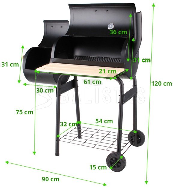 Grill smoker faszénhez (99513)