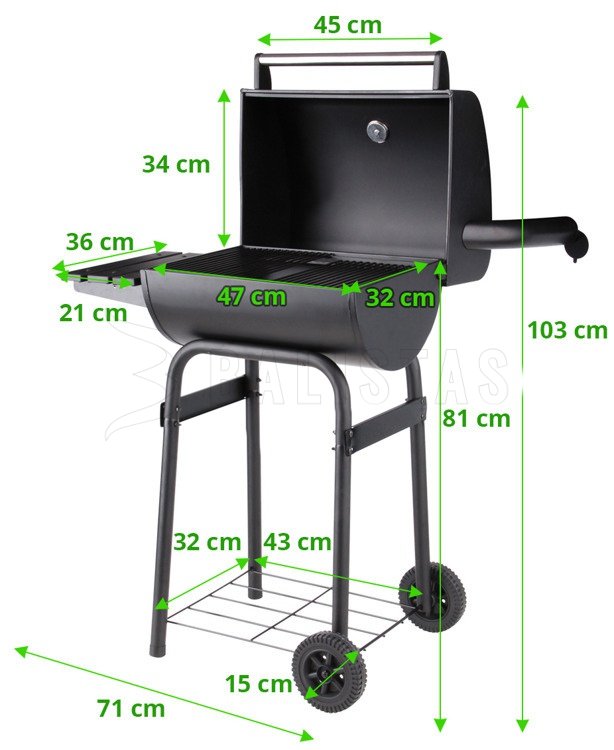Apache faszénes grill (99514)
