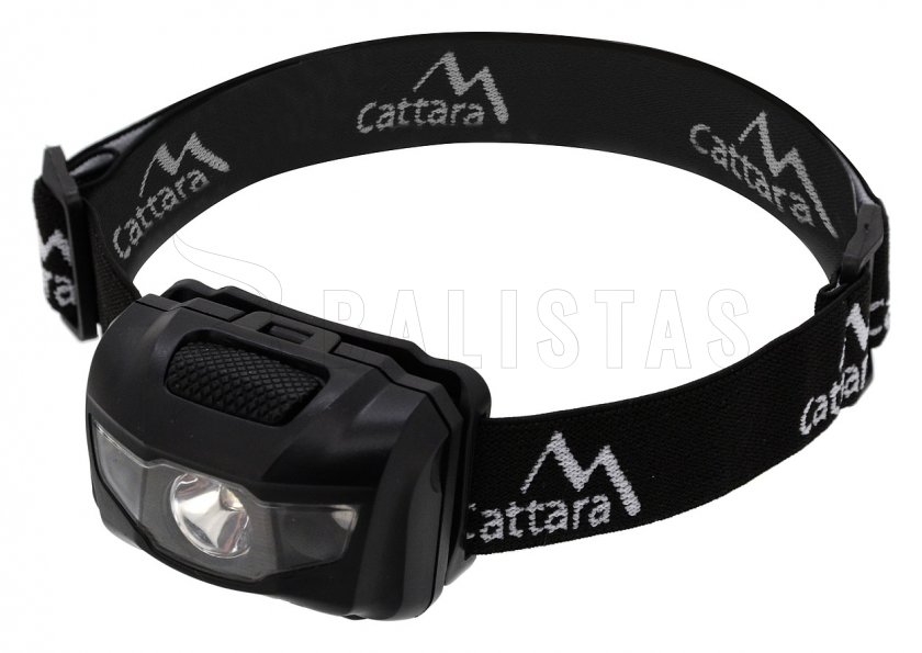 LED fejlámpa 80 lm fekete