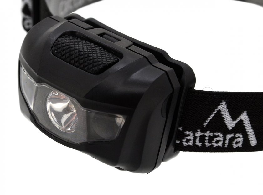 LED fejlámpa 80 lm fekete