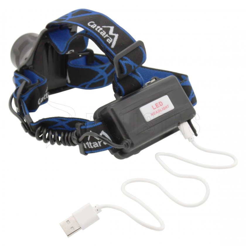 LED fejlámpa 400 lm (1x XM-L+15x SMD)