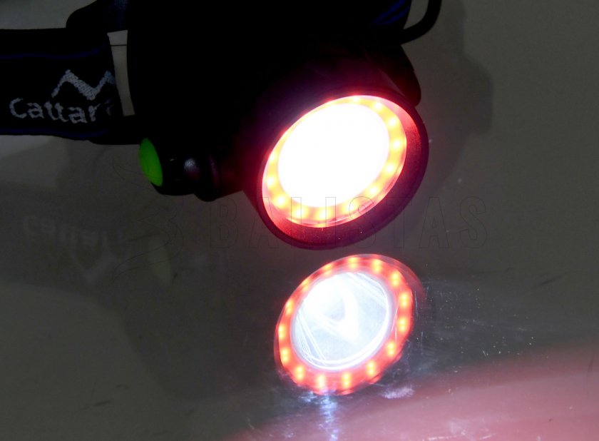 LED fejlámpa 400 lm (1x XM-L+15x SMD)