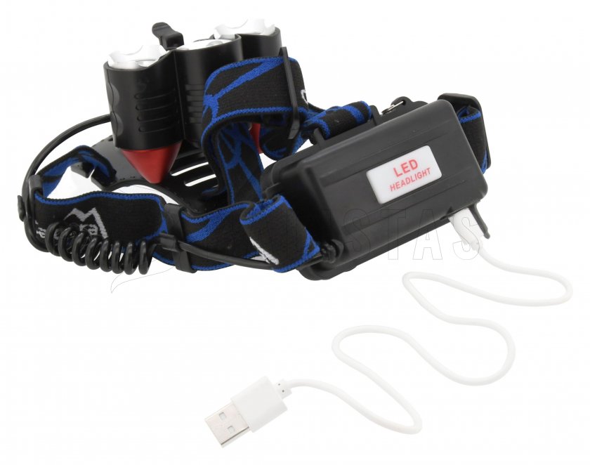 Fejlámpa LED 400lm (1x XM-L+2x XP-E)