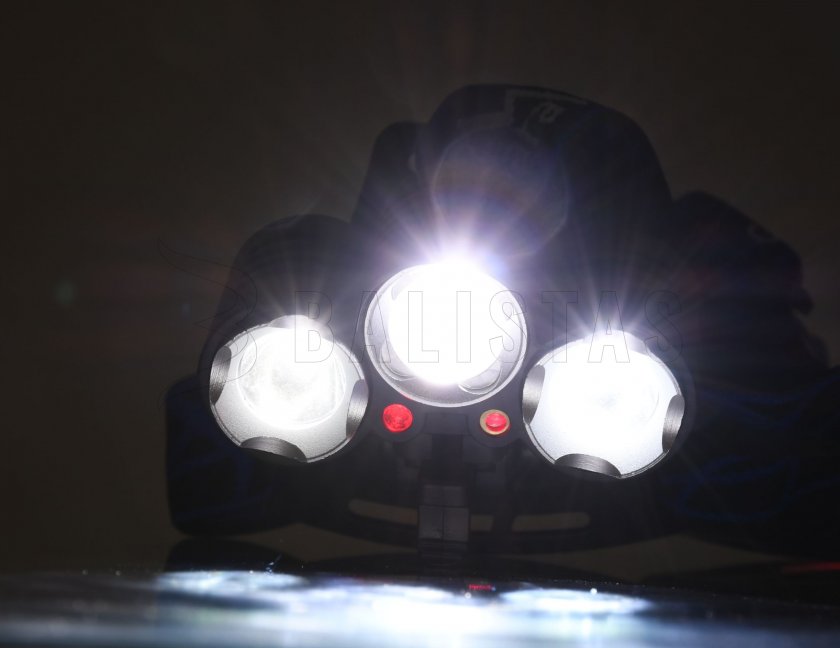 Fejlámpa LED 400lm (1x XM-L+2x XP-E)