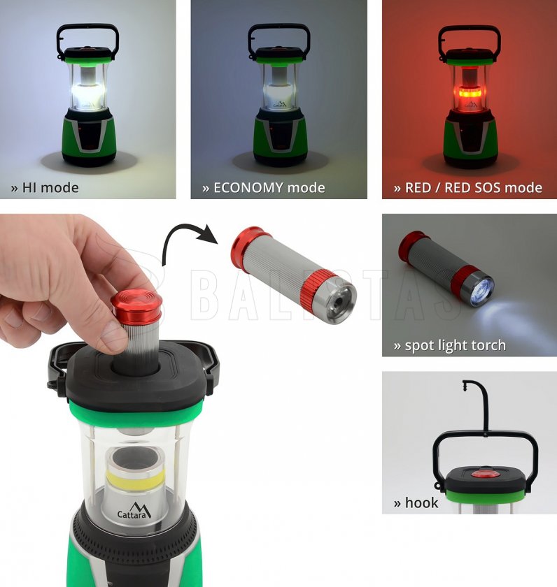 LED lámpa 300 lm Camping Remote Control
