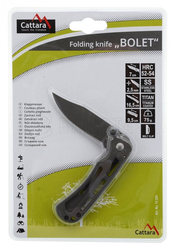 BOLET zárókés biztosítékkal 16,5 cm