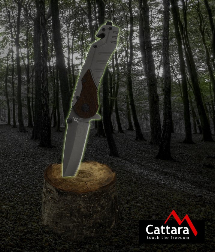 Zsebkés Wood biztonsági zárral 21 cm
